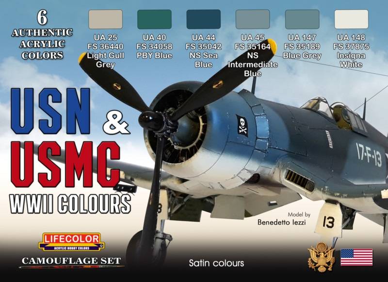 Peinture USN & USMC WWII Set 6X22 ml