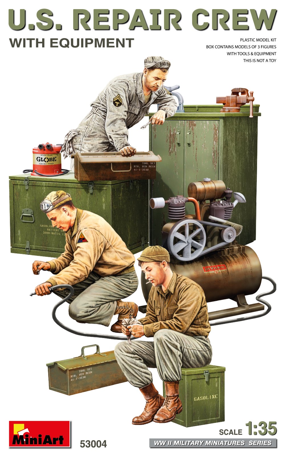 U.S. REPAIR CREW WITH EQUIPMENT