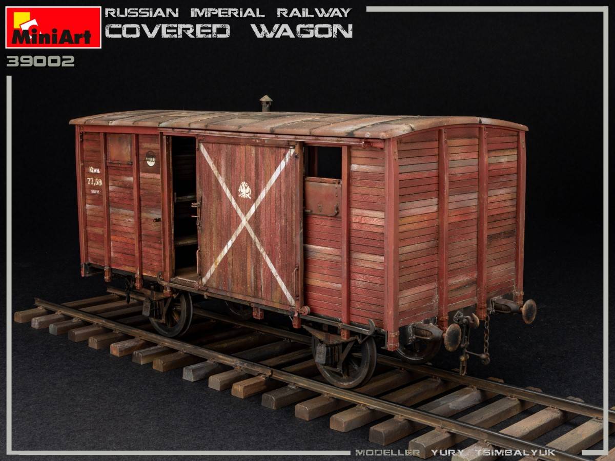 RUSSIAN IMPERIAL RAILWAY COVERED WAGON – Image 7