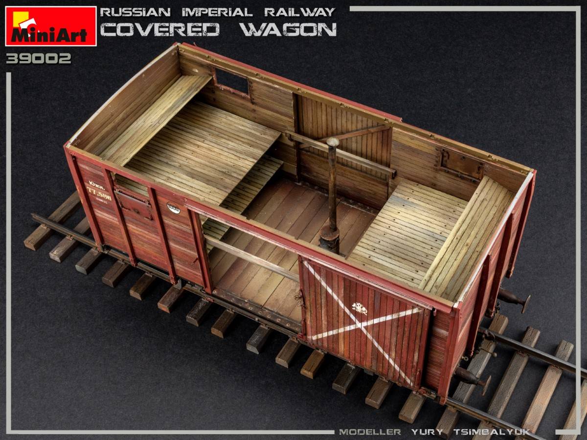 RUSSIAN IMPERIAL RAILWAY COVERED WAGON – Image 9