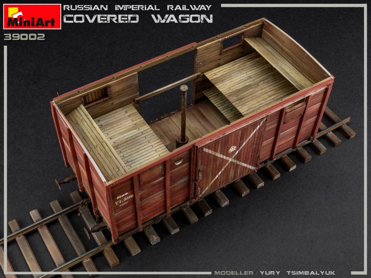 RUSSIAN IMPERIAL RAILWAY COVERED WAGON – Image 10