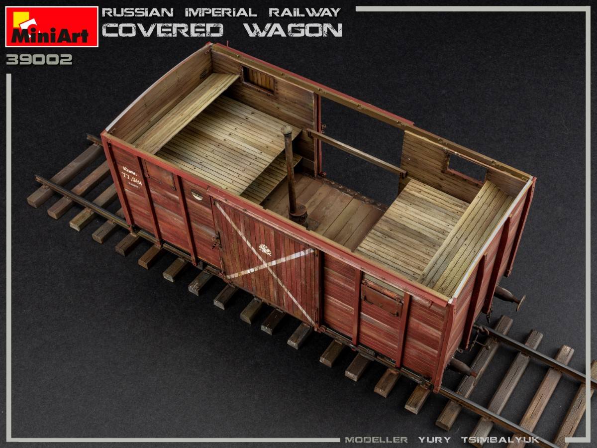 RUSSIAN IMPERIAL RAILWAY COVERED WAGON – Image 11