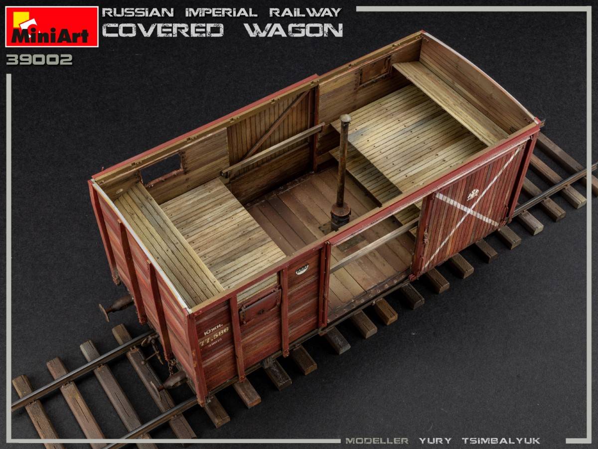 RUSSIAN IMPERIAL RAILWAY COVERED WAGON – Image 12