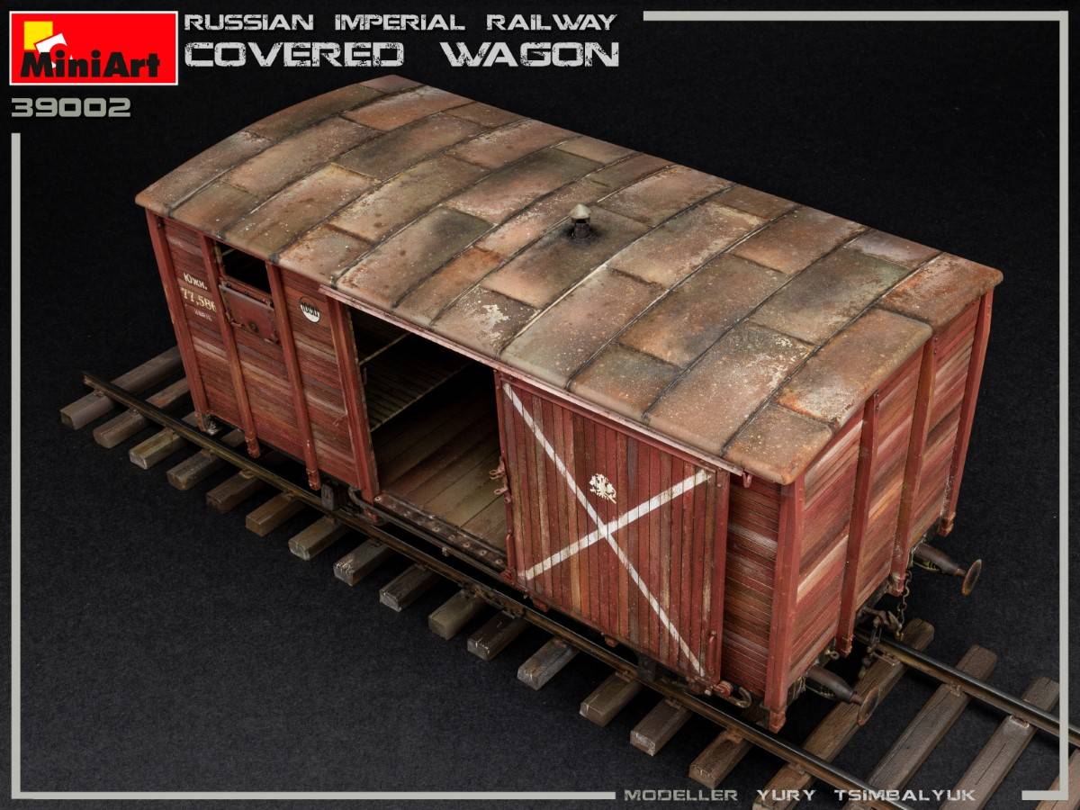 RUSSIAN IMPERIAL RAILWAY COVERED WAGON – Image 14