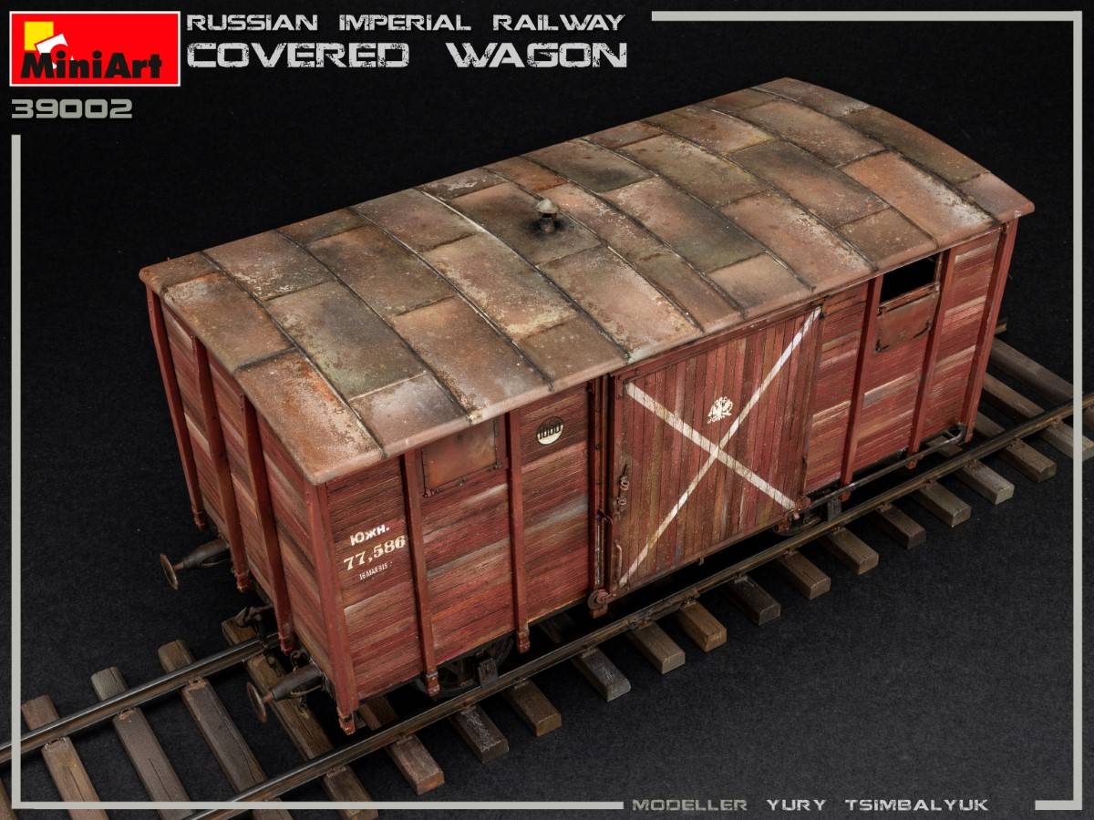 RUSSIAN IMPERIAL RAILWAY COVERED WAGON – Image 15