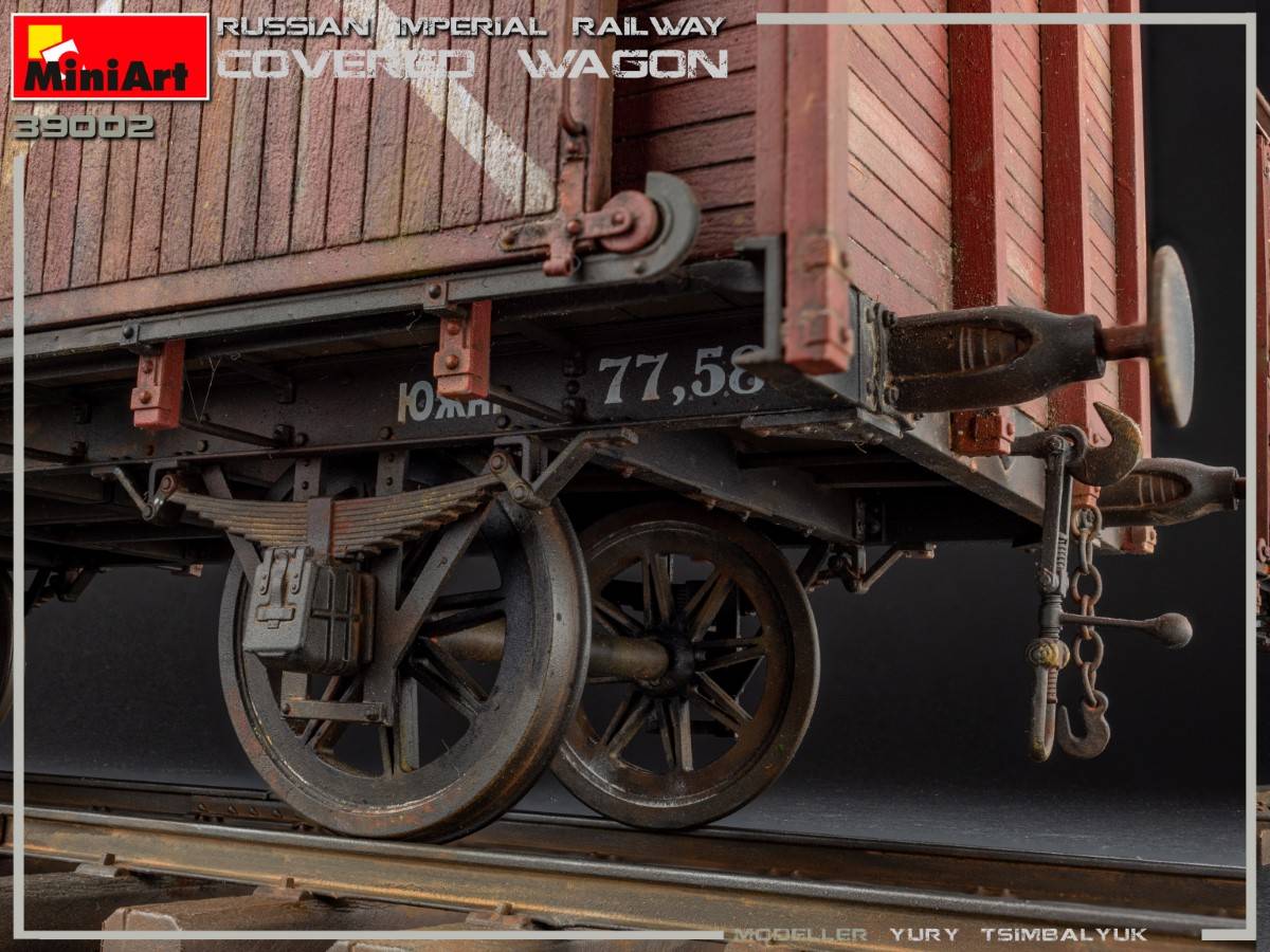 RUSSIAN IMPERIAL RAILWAY COVERED WAGON – Image 17