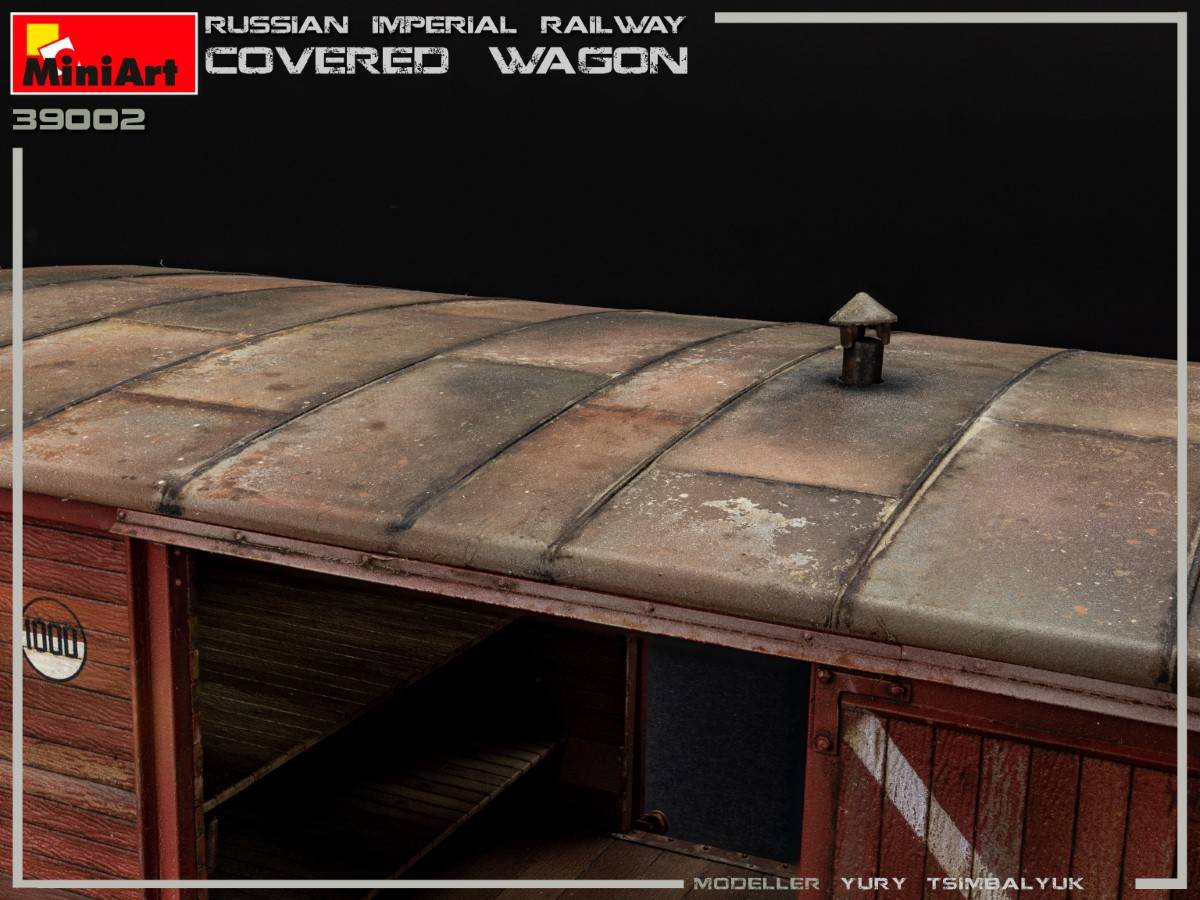 RUSSIAN IMPERIAL RAILWAY COVERED WAGON – Image 19