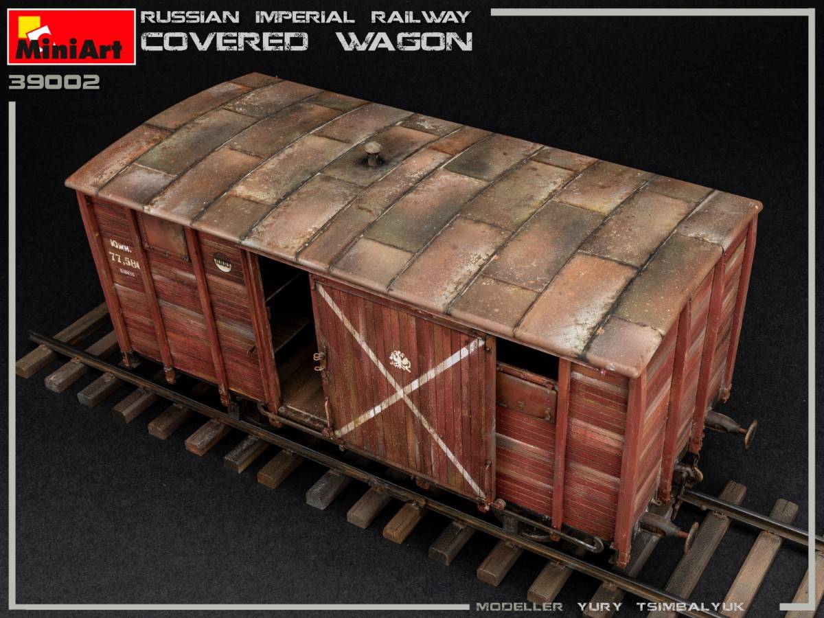 RUSSIAN IMPERIAL RAILWAY COVERED WAGON – Image 20