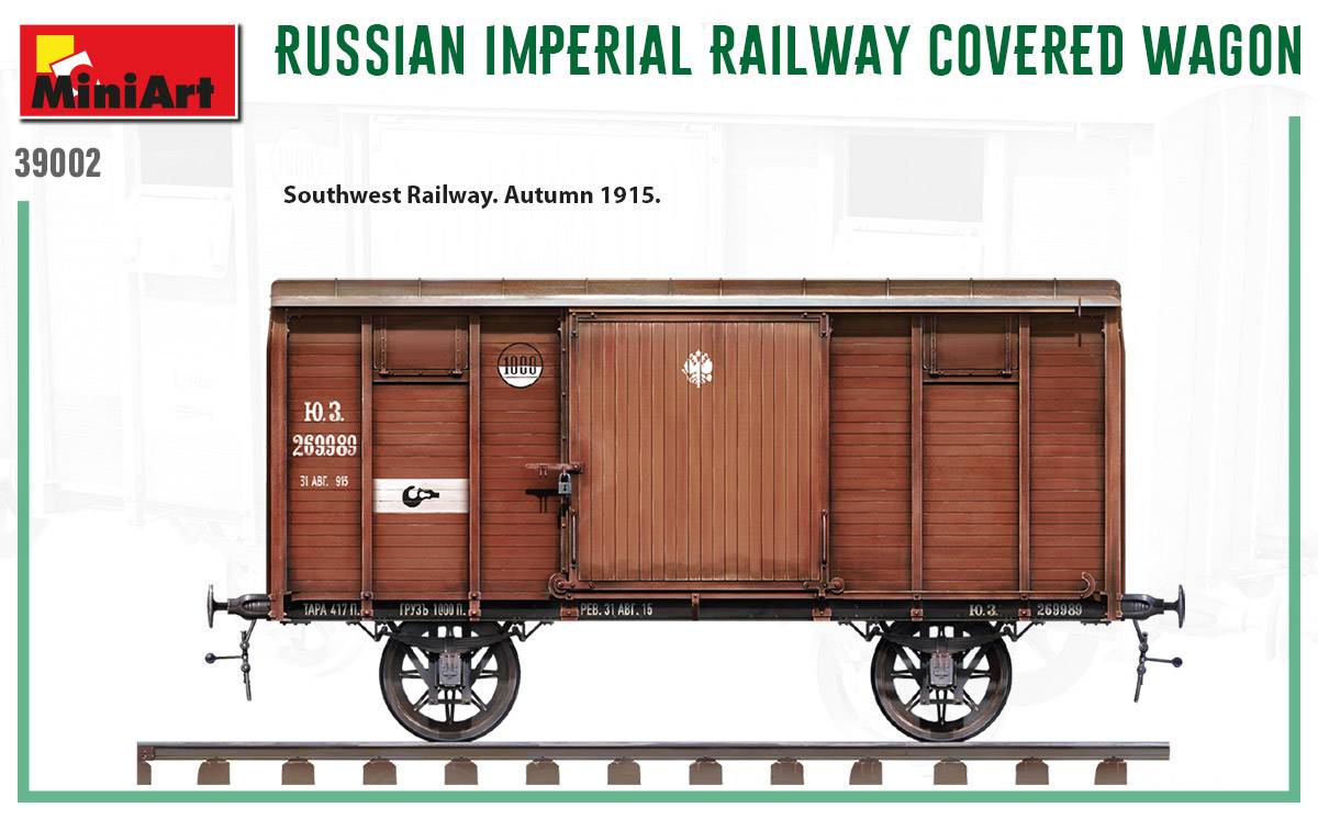 RUSSIAN IMPERIAL RAILWAY COVERED WAGON – Image 21