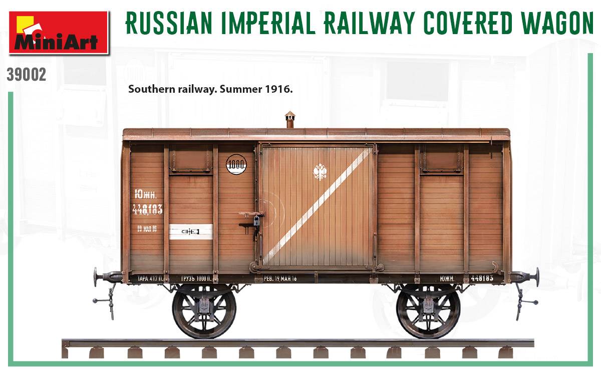 RUSSIAN IMPERIAL RAILWAY COVERED WAGON – Image 22