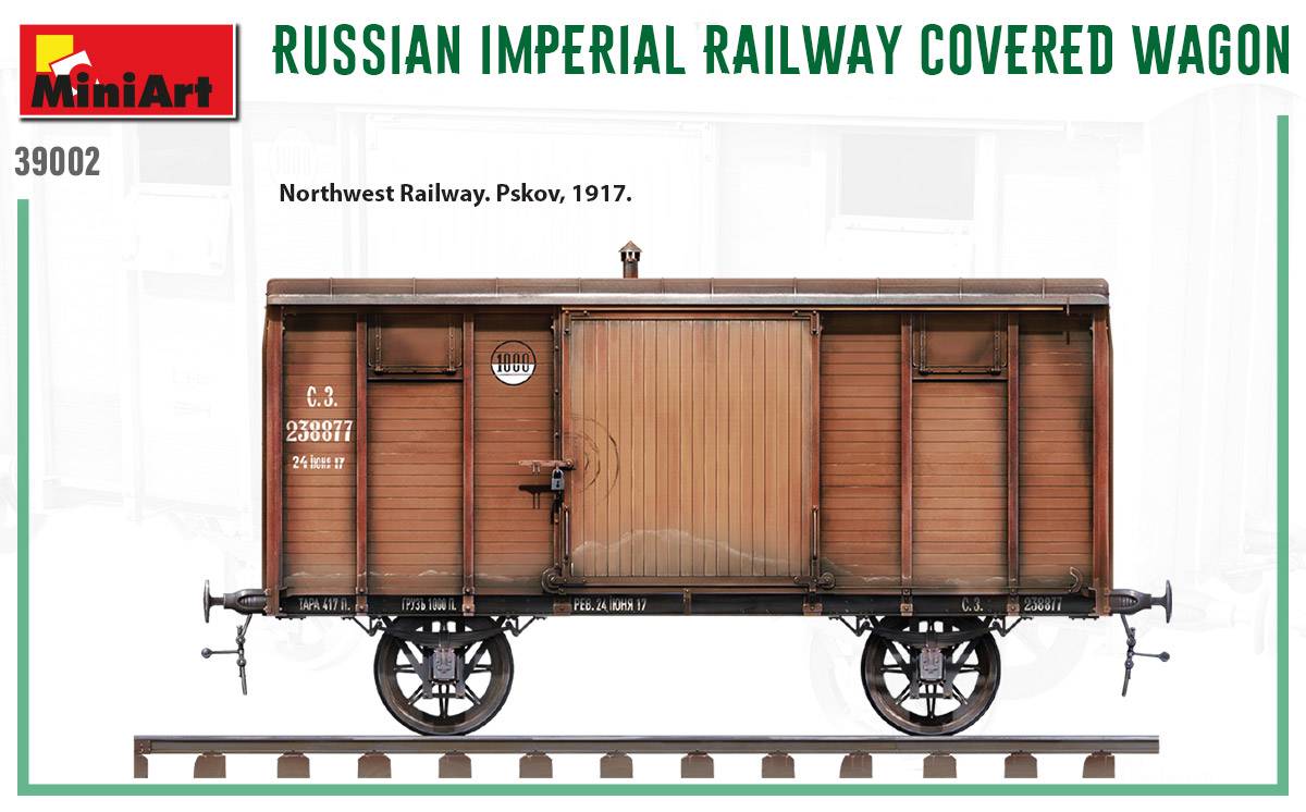 RUSSIAN IMPERIAL RAILWAY COVERED WAGON – Image 23