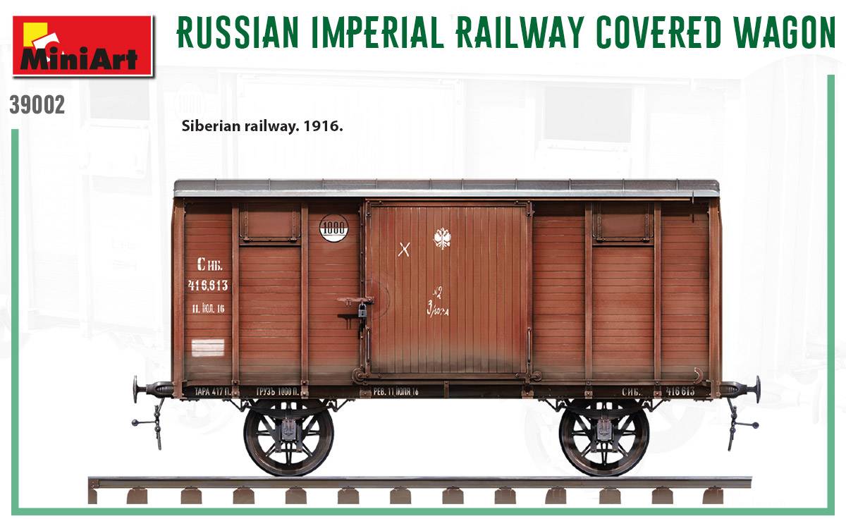 RUSSIAN IMPERIAL RAILWAY COVERED WAGON – Image 25