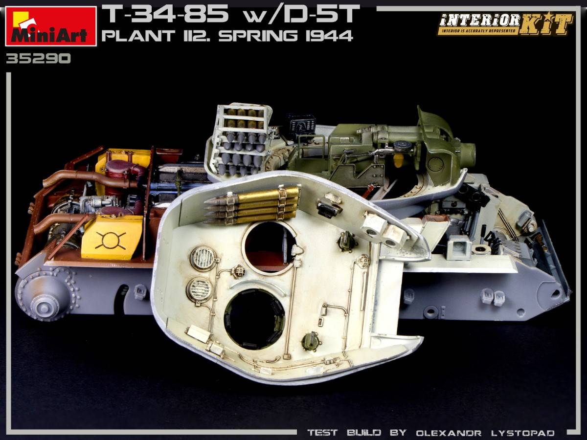 T-34/85 w/D-5T. PLANT 112. SPRING 1944. INTERIOR KIT – Image 12