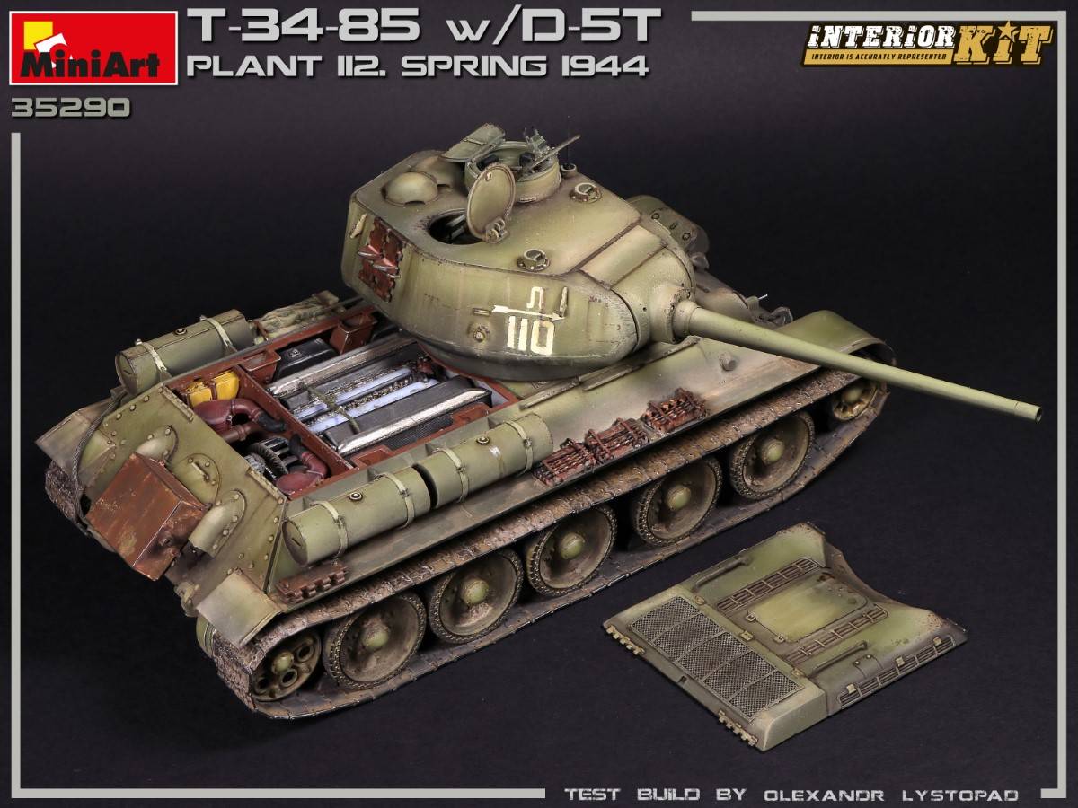 T-34/85 w/D-5T. PLANT 112. SPRING 1944. INTERIOR KIT – Image 13