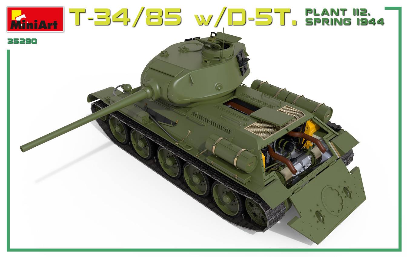 T-34/85 w/D-5T. PLANT 112. SPRING 1944. INTERIOR KIT – Image 19