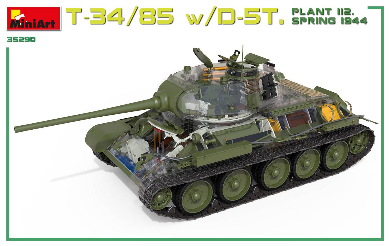 T-34/85 w/D-5T. PLANT 112. SPRING 1944. INTERIOR KIT – Image 21