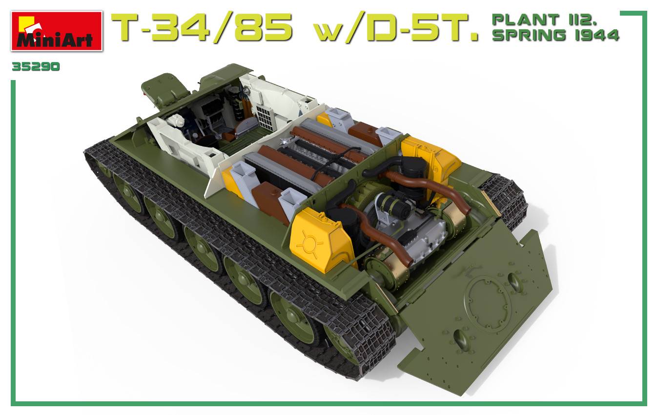T-34/85 w/D-5T. PLANT 112. SPRING 1944. INTERIOR KIT – Image 22