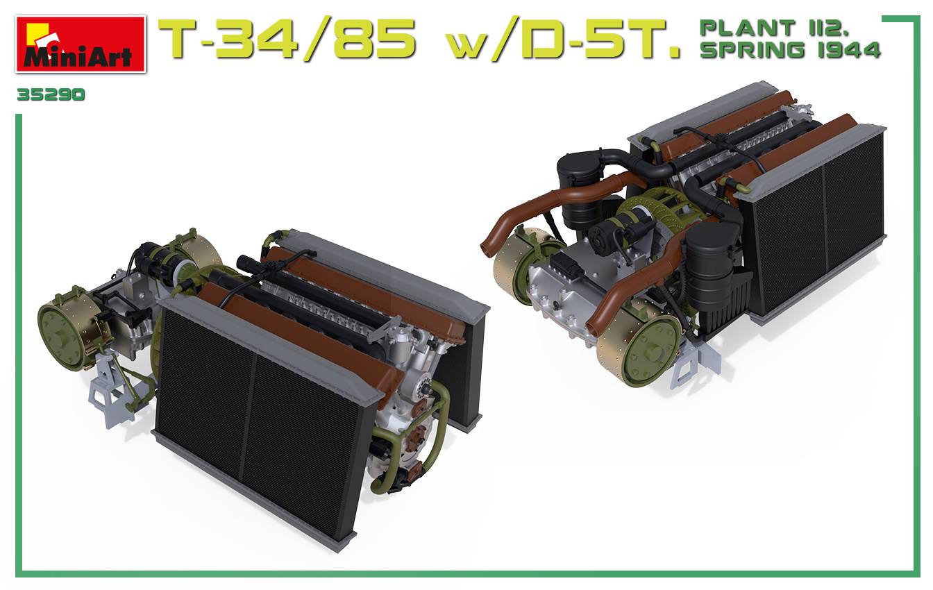 T-34/85 w/D-5T. PLANT 112. SPRING 1944. INTERIOR KIT – Image 24