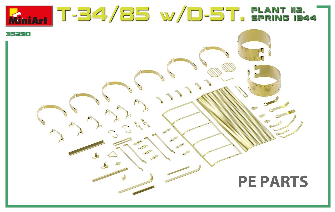 T-34/85 w/D-5T. PLANT 112. SPRING 1944. INTERIOR KIT – Image 26