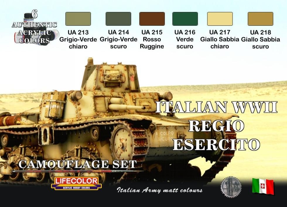 Peintures ITALIAN WWII REGIO ESERCIT- 6x 22ml acrylic colours