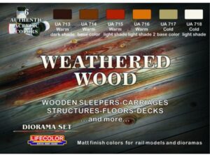 WEATHERED WOOD 6x 22ml acrylic colours