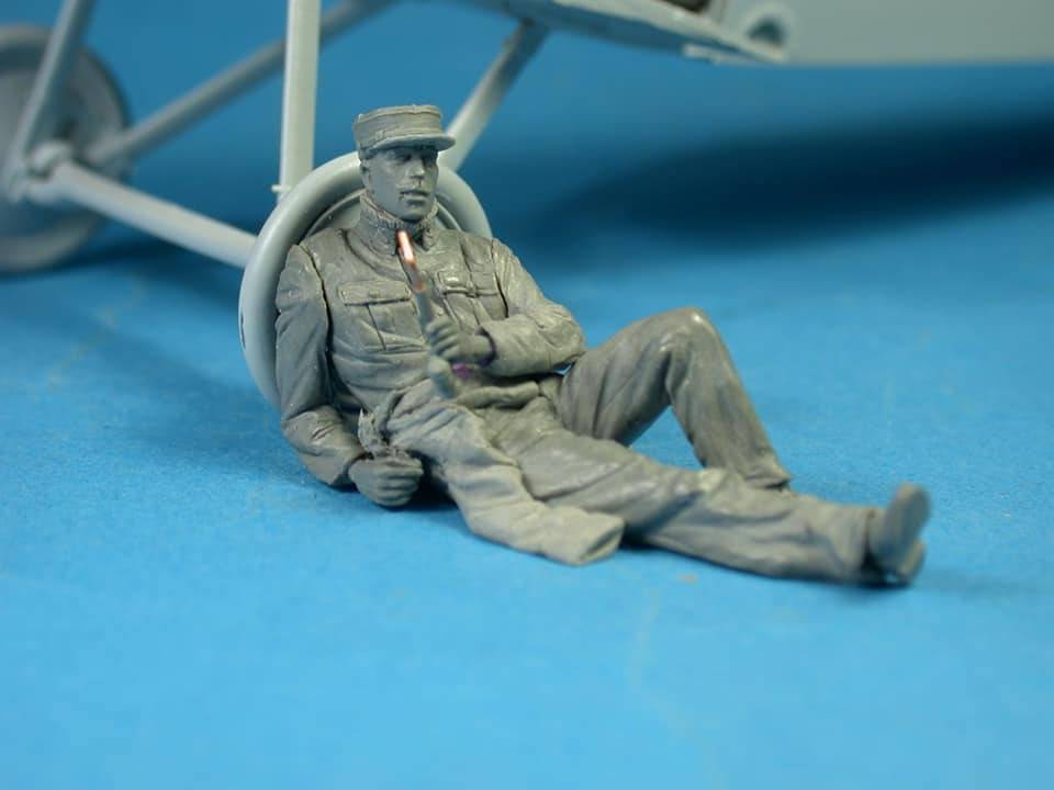 French Airman Smoking Pipe – Image 2