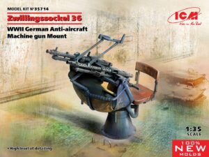 Zwillingssockel 36 WWII German Anti-aircraft Machihe gun Mount