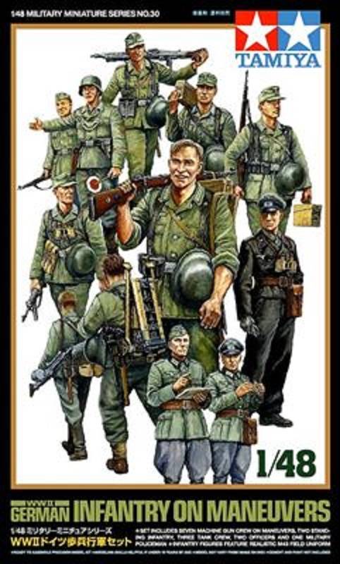 WWII German Infantry On Maneuvers
