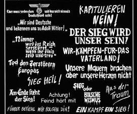 WWII GERMAN WALLS SLOGANS