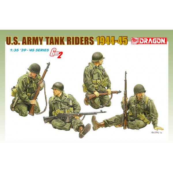 U.S.ARMY TANK RIDERS 1944-45