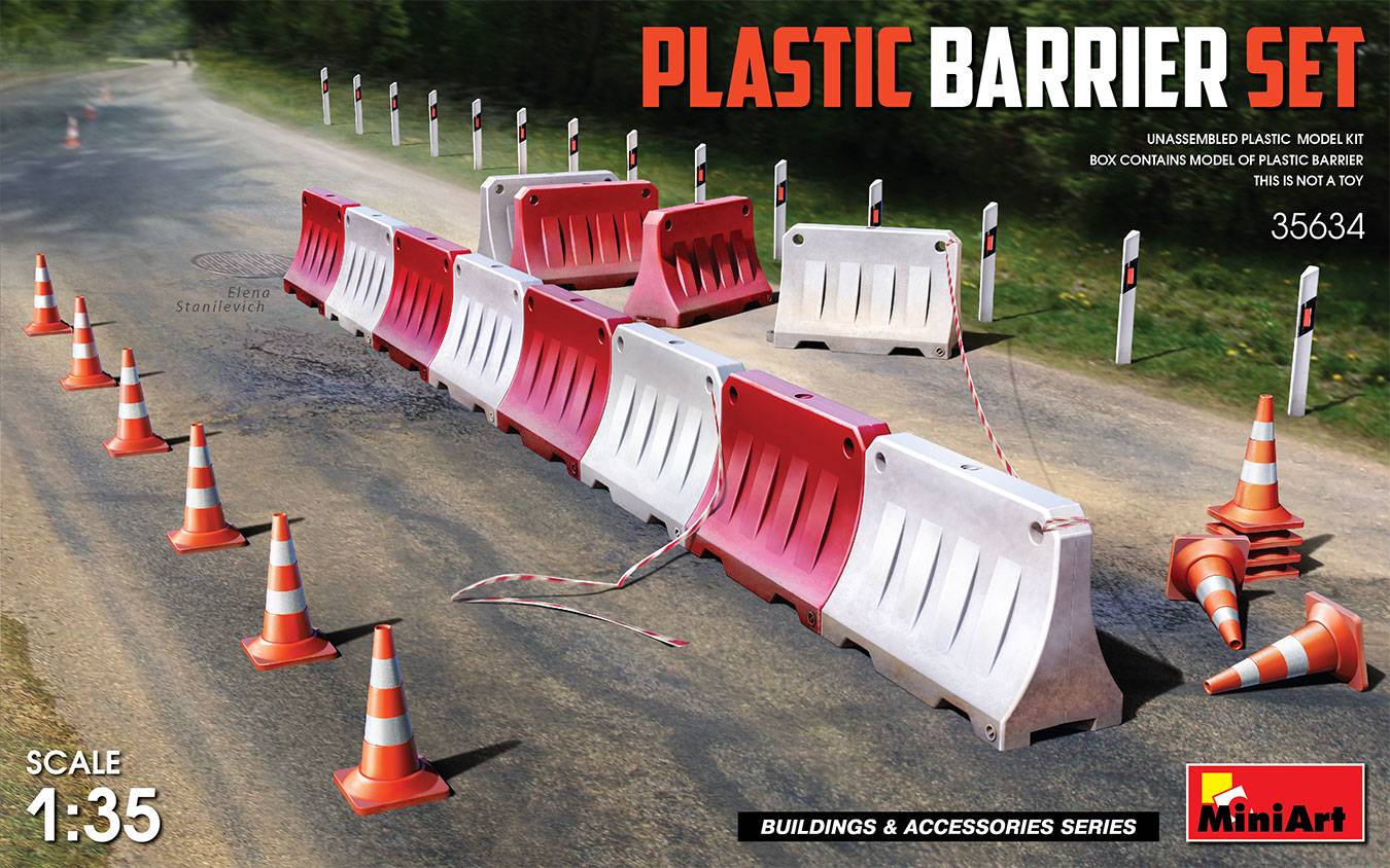 PLASTIC BARRIER SET