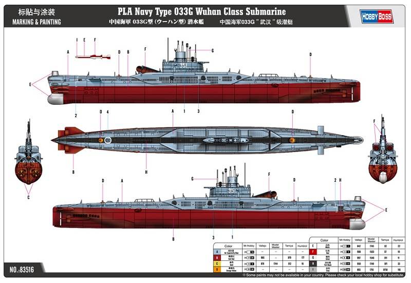 PLA Navy Type 033G Wuhan Class Submarine – Image 3
