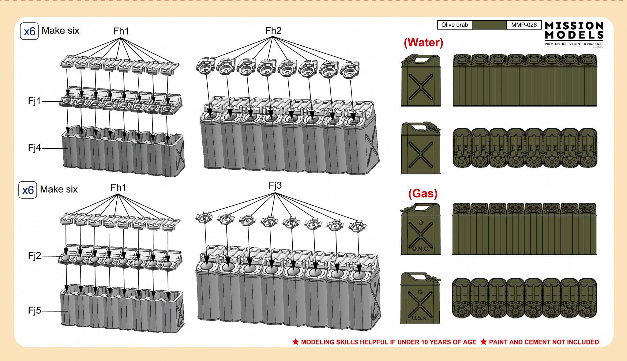 WWII US 20L Jerry Can Set (Value Pack) – Image 2