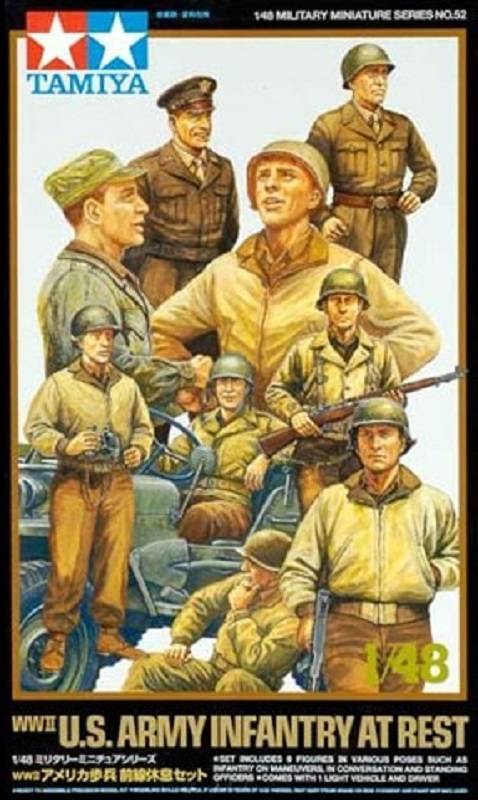 WWII U.S. Army Infantry At Rest with Jeep