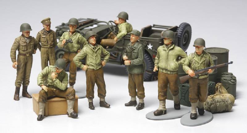 WWII U.S. Army Infantry At Rest with Jeep – Image 2