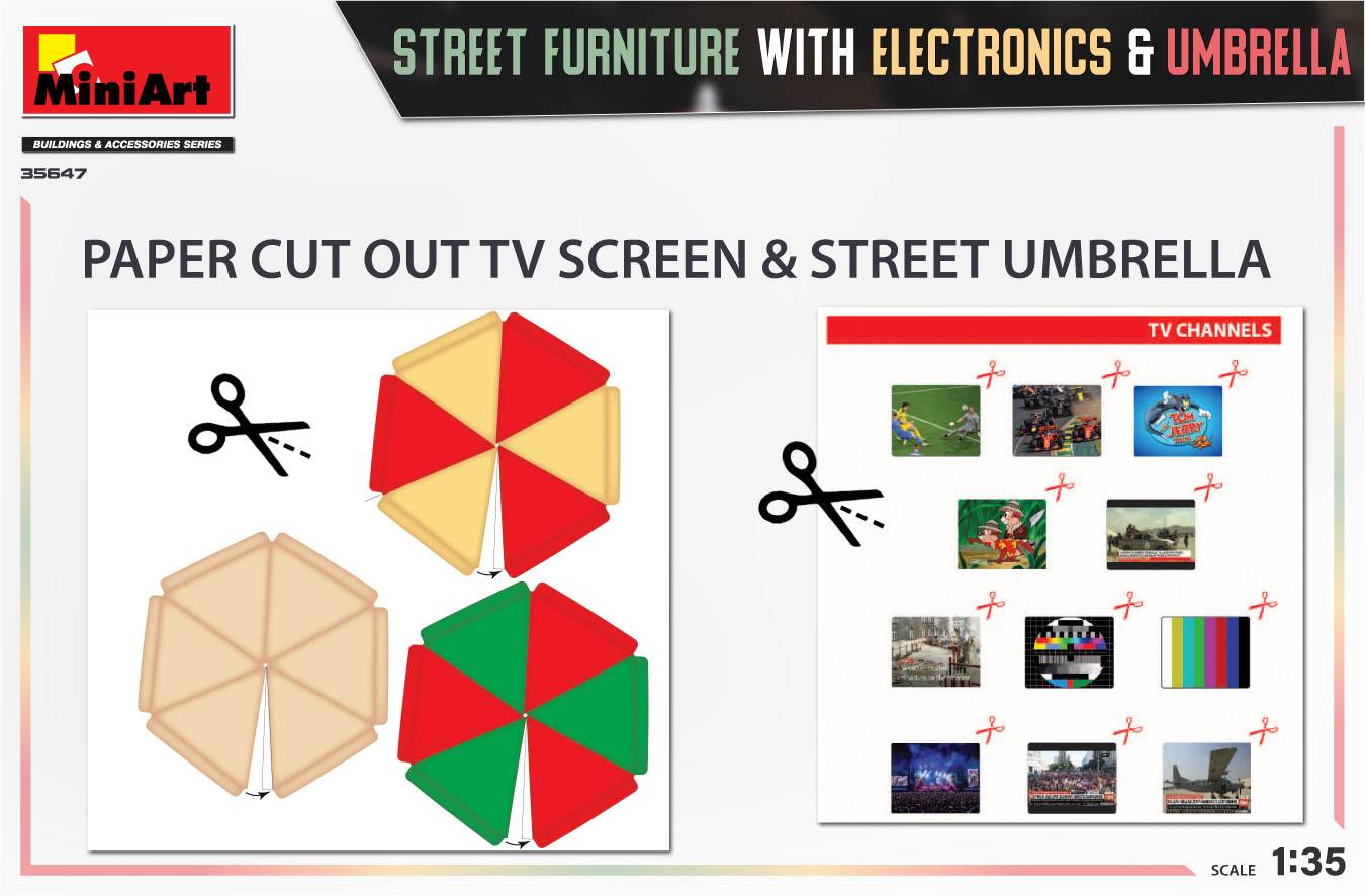 STREET FURNITURE WITH ELECTRONICS & UMBRELLA – Image 4