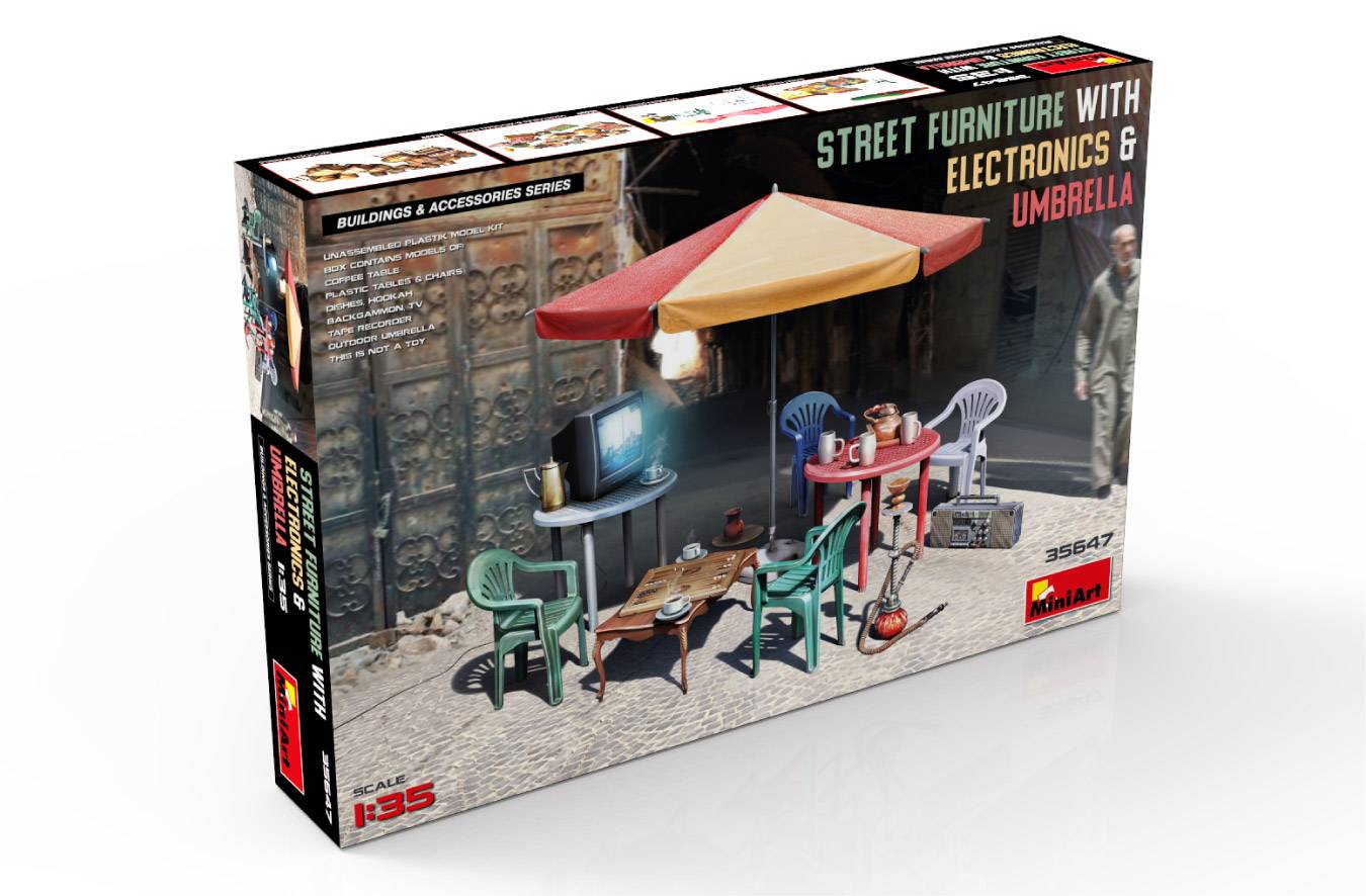 STREET FURNITURE WITH ELECTRONICS & UMBRELLA – Image 2