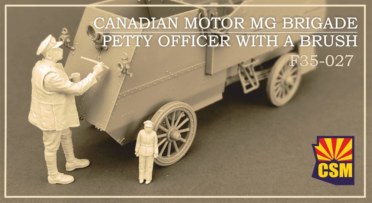 Canadian Motor MG Brigade Petty Officer with a Brush