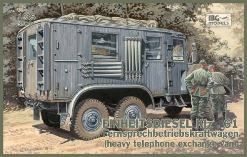 German Einheitsdiesel Kfz.61 (heavy telephone exchange truck) – Image 2