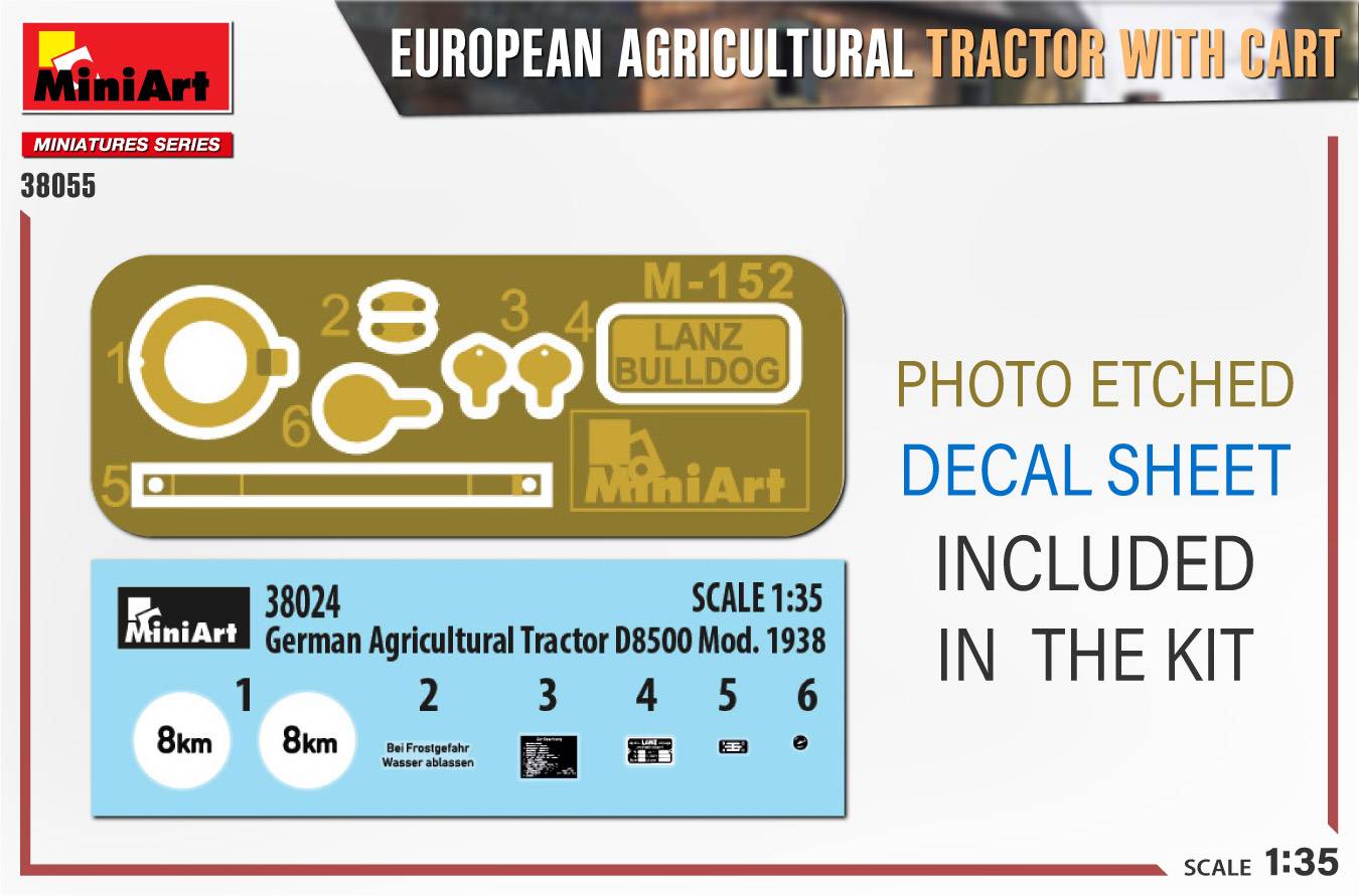 EUROPEAN AGRICULTURAL TRACTOR WITH CART – Image 13