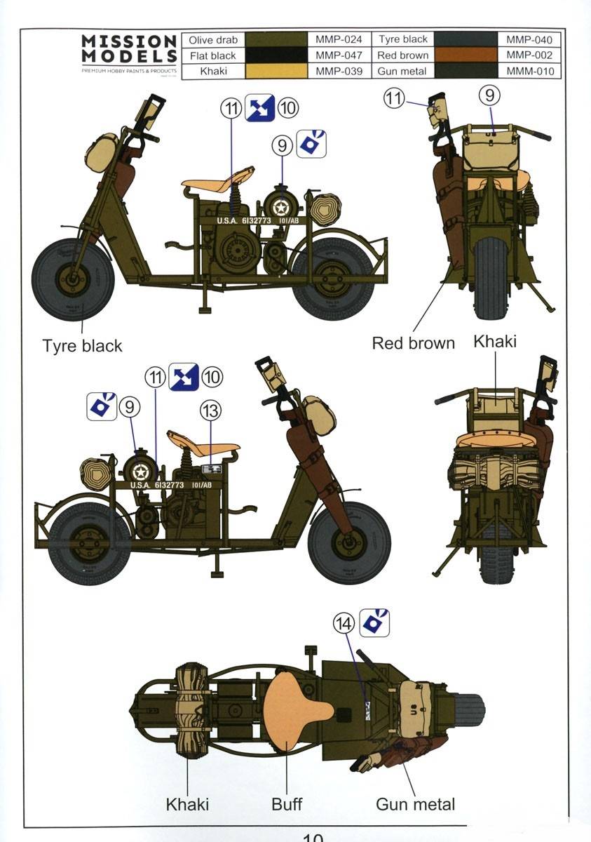 WWII US Paratroops with Cushman Parascooter and cable reel cart (Set 2) – Image 8