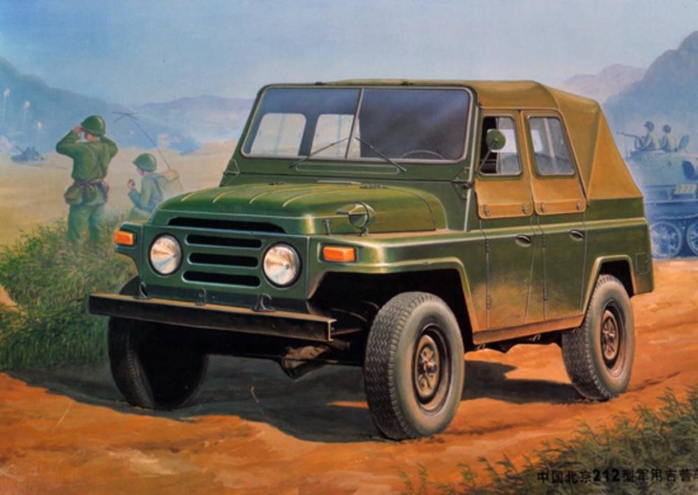 Chinese BJ212 Military Jeep w/canvas soft top – Image 3