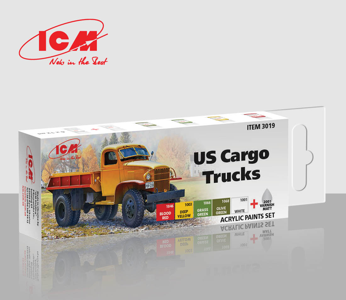 Acrylic paint set for USA Cargo Trucks