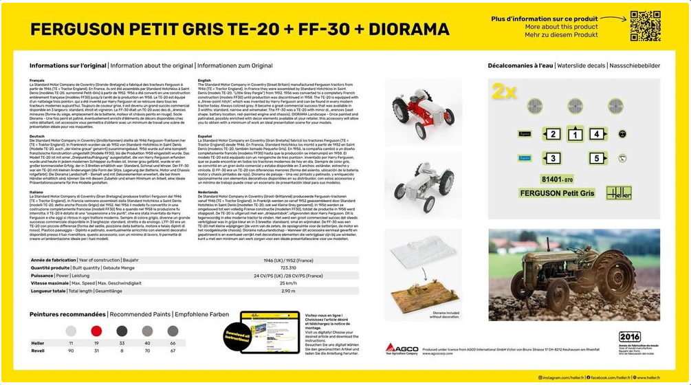 Ferguson Petit Gris TE-20 + FF-30 + Diorama – Image 2