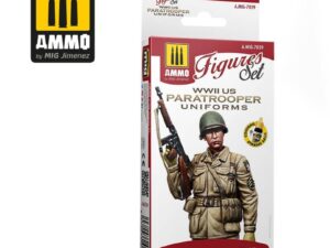 WWII US PARATROOPERS UNIFORMS Figures Set