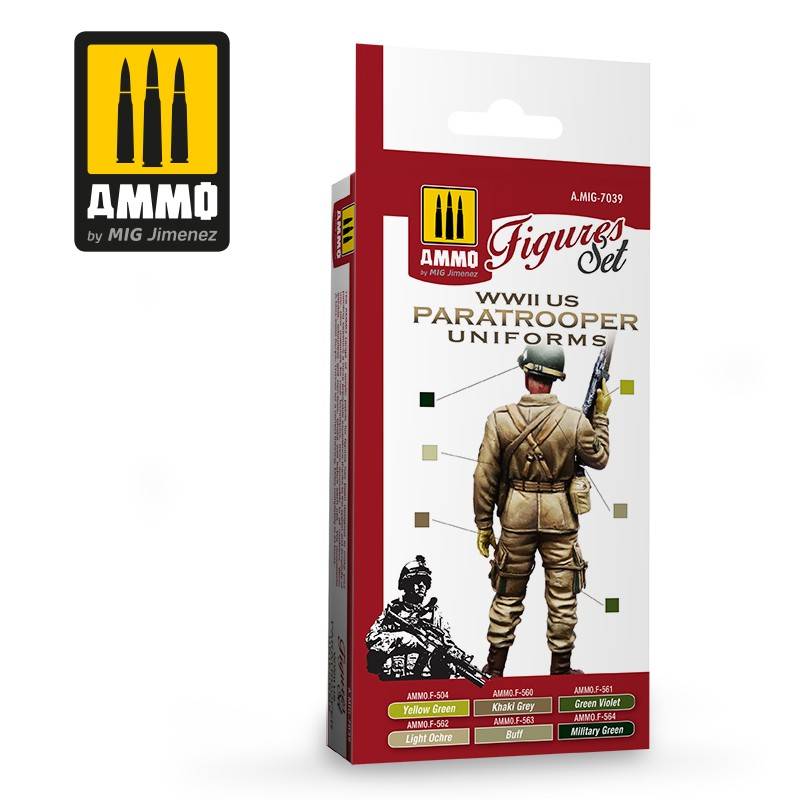 WWII US PARATROOPERS UNIFORMS Figures Set – Image 2