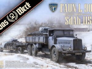 Faun L900 hardtop avec cabine à capote + remorque spéciale 115