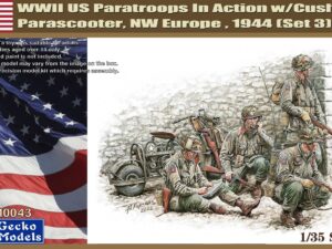 WWII US Paratroops in Action w/Cushman Parascooter NW Europe, 1944 (Set 3)