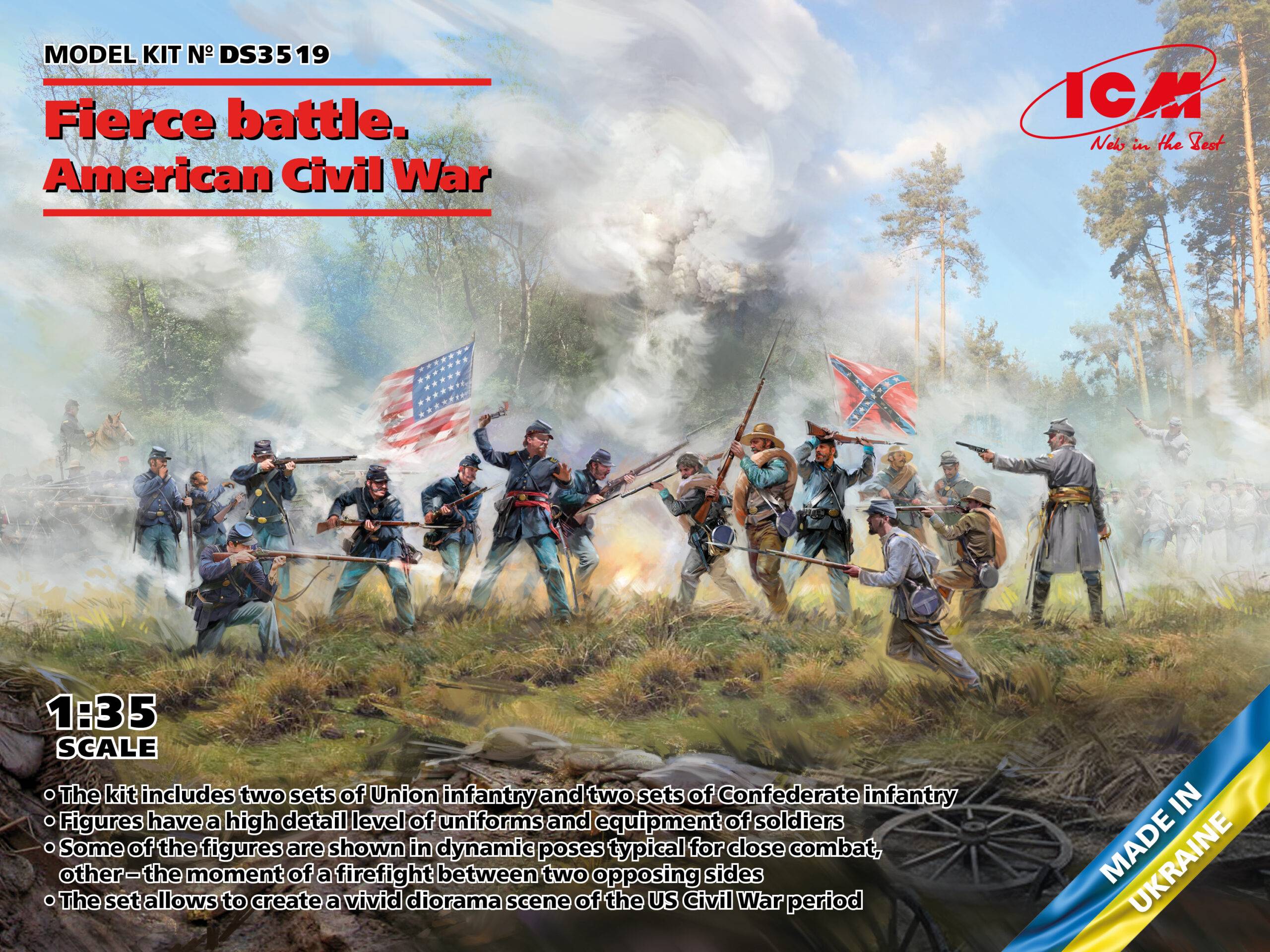 Fierce battle. American Civil War