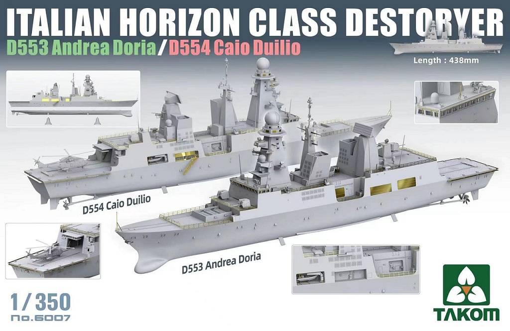 Italian Horizon Class Destroyer D553 Andrea Doria / D554 Caio Duilio – Image 2